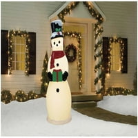 Timp de vacanță Light-Up om de zăpadă pentru interior în aer liber Crăciun D