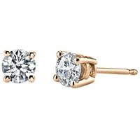 Carat T. G. W. a creat smarald și diamant-Accent 10kt Aur Alb infinit inel de logodna