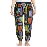 Jellifish Kids Girls Daisy Print Top cu nervuri și pantaloni pijama Set, 2 piese, dimensiuni 4-16