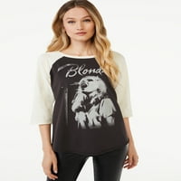 Scoop femei Blondie cântă Grafic 3 4-Lungime maneca Raglan T-Shirt