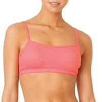 Fructe de război de țesut femei spaghete curea bumbac sport sutien, 3-Pack, stil-9036