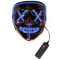 Rubine LED aprinde El sârmă masca Halloween accesoriu