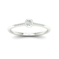 1 5CT TDW Marquise diamant 10k aur alb clasic inel de logodna