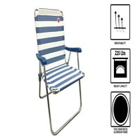 OmniCore proiectează un nou scaun de gazon pliabil standard Albastru alb