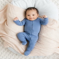 'ovedbaby Baby unise bumbac Organic cu fermoar Footie, Sleep n Play, Dimensiune Preemie-luni