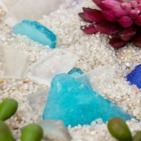 Akasha Decoration Ocean Sea Glass, oz. Borcan, Albastru Mixt