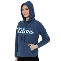 Doamnelor NFL Tennessee Titans Jumpsky Fleece Cu mânecă lungă cu glugă