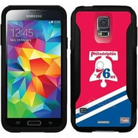 Philadelphia 76ers lemn de esență tare design clasic pe OtterBo navetiști serie caz pentru Samsung Galaxy S5