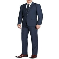 Costum pentru bărbați Din 2 piese costum clasic cu două butoane costum de lână Premium