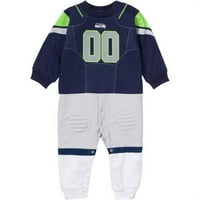 Seattle Seahawks Baby Footie Bodysuit