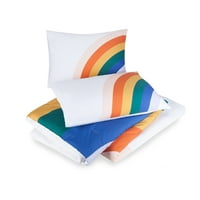 Factorii De Decizie Colective Rainbow Multi-Color Bumbac 2-Bucata Twin Fular Set