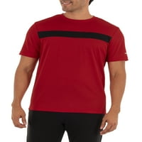 Tricou cu textură colorblock pentru bărbați și bărbați mari, de până la 3XL