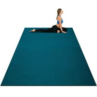 Gyma mare Yoga Mat 7' 5 ' gros antrenament Mats pentru Acasă Gym podele Albastru