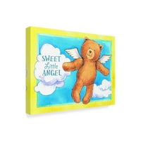 Marcă comercială Artă Plastică 'Sweet Angel Bear' artă pe pânză de Melinda Hipsher