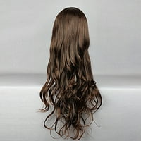 Unic chilipiruri Peruci de păr uman pentru femei cu peruca Cap parul lung 26 maro cret peruca