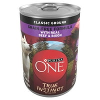 Purina One True Instinct Classic hrană umedă pentru câini, fără cereale, cutii oz