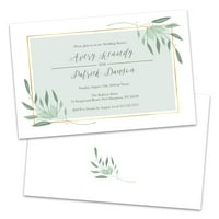 Invitație Personalizată De Duș De Nuntă Verde Pal Și Dulce