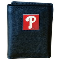 Philadelphia Phillies Deluxe din piele Tri-fold portofel ambalate în cadou Bo