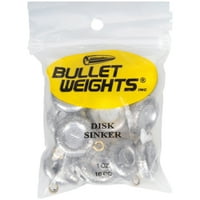 Bullet Weights dsi1-plumb Disc Sinker Dimensiune oz greutăți de pescuit