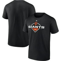 Tricou Majestic negru pentru bărbați San Francisco Giants Assist
