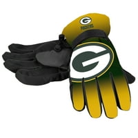 Obiecte de colecție pentru totdeauna-mănuși izolate cu logo-ul mare cu Gradient NFL-ambalaje mici medii, Green Bay
