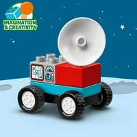 DUPLO Town Space Shuttle Mission Rocket Toy 10944, Set pentru copii preșcolari vârstă-ani cu figuri de Astronaut