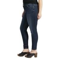 Silver Jeans Co. Femei Plus Dimensiune Elyse Mijlocul naștere blugi Skinny talie dimensiuni 12-24