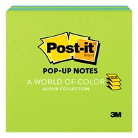 Post-It Pop-Up Note Lipicioase, Colecția De Culori Jaipur, 3 3