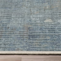 Bine Țesute Abstract Acropole Linii Geometrice Moderne Plat-Tese Albastru 5'3 7'3 Covor De Zonă