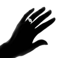 Natalia Drake 14k aur alb Cttw diamant rotund genial tăiat vârtej inel de logodna pentru femei Dimensiune