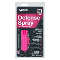 Spray 3 în piper, gaz lacrimogen CS și colorant UV, Culoare Roz