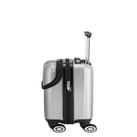 Seturi de bagaje geantă de călătorie ABS cărucior Spinner valiza argint