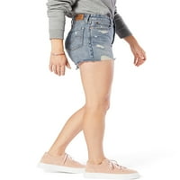 Semnătura lui Levi Strauss & Co. Juniori ' Curbați Mare Creștere Cut-Off Shortie Pantaloni Scurți