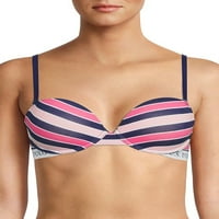 S. Polo Assn. Femei Tag-Free bumbac spande Push up sutien Set