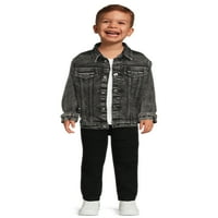 Wonder Nation jachetă din Denim pentru bebeluși și copii mici, dimensiuni-5T