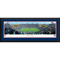 Tennessee Titans-linie de curte la Nissan Stadium-panorame Blakeway imprimare NFL cu cadru Deluxe și covoraș dublu