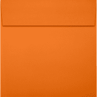 Invitație Pătrată De Hârtie Plicuri Peel & Press, 1 2, Mandarin Orange, Pachet