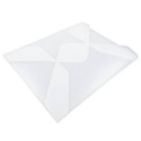 Plastic Tuck Flap portofoliu, 9. 5x11.9x. 25, 1 pachet, clar îngheț