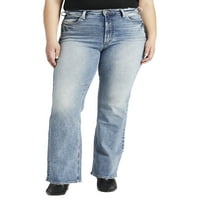 Silver Jeans Co. Femei Plus Dimensiune Vintage mare creștere Bootcut blugi talie dimensiuni 12-24