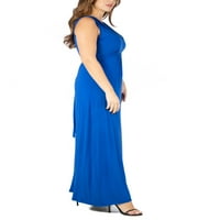 Comfort Apparel femei Plus Dimensiune Fără mâneci Imperiul talie Maxi rochie