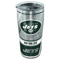 New York Jets Edge oz pahar din oțel inoxidabil cu capac