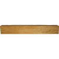 Ekena Millwork 12 W 6 H 8 ' L 3-fețe Riverwood Endurathane Fau lemn tavan grindă, pin Natural