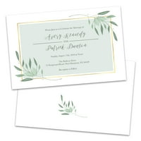 Invitație Personalizată De Nuntă Verde Pal Și Dulce
