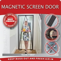 2Pack, magnetice Mosquito ecran USA grele Mesh & Hands Free magnetice anti bug - uri acoperi Cortina-39 * 82