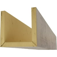Ekena Millwork 4W 4H 14' L 3-fețe dur cedru Endurathane Fau lemn tavan grindă, Premium în vârstă