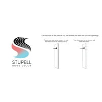 Stupell Industries Gradient turcoaz compoziție periată artă grafică artă Neîncadrată imprimare artă de perete, Design de Allie