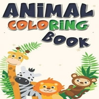 Carte de colorat animale: cadou minunat pentru băieți și fete, învățare fantastică și distracție cu design drăguț pentru copii