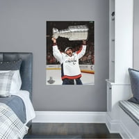 Fathead Ale Ovechkin: Mural de ridicare a Cupei Stanley-gigant grafic de perete Detașabil NHL cu licență oficială