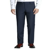 Bărbați costum pantaloni regulate se potrivesc solide plat fata lână costum separat rochie pantaloni confort costum Pantaloni