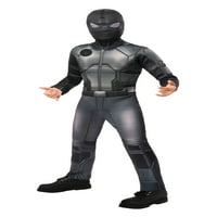 Marvel Boys Departe De Casă Negru Spider-Man Salopeta Căptușit Costum 8-10